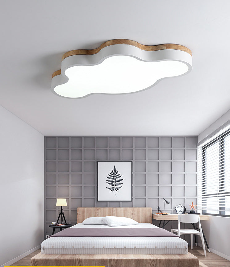 Nordic Style Metal Flush Mount Ceiling Lamp Cloud Shape LED Flush Mount Lighting for Kids Bedroom Clearhalo 'Ceiling Lights' 'Close To Ceiling Lights' 'Lighting' 2628354