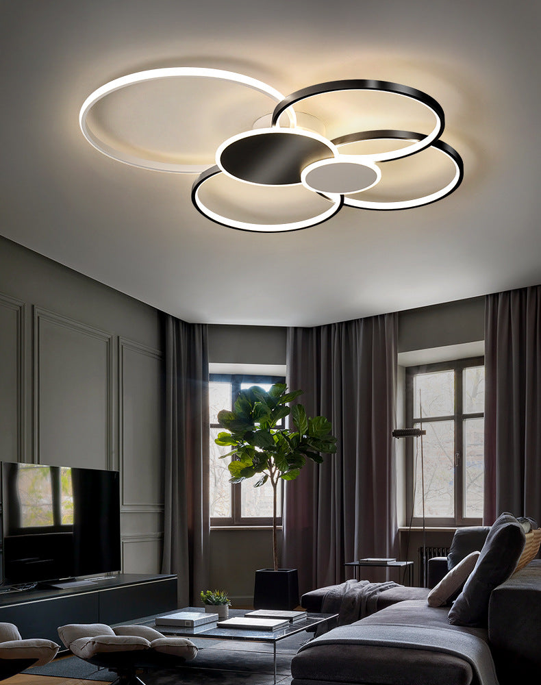 Metal Circlet Flush Mount Lighting Minimalist LED Ceiling Light Fixture for Living Room Clearhalo 'Ceiling Lights' 'Close To Ceiling Lights' 'Lighting' 2629367