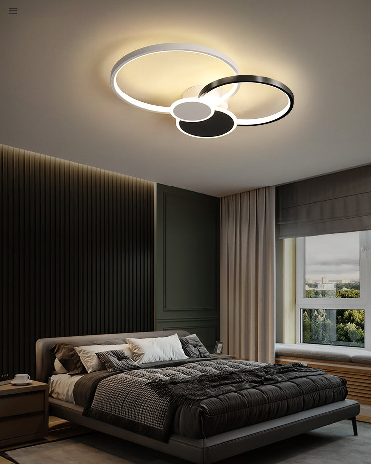 Metal Circlet Flush Mount Lighting Minimalist LED Ceiling Light Fixture for Living Room Clearhalo 'Ceiling Lights' 'Close To Ceiling Lights' 'Lighting' 2629368