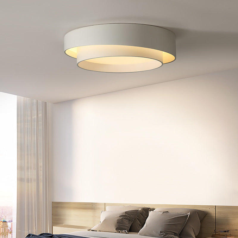 Acrylic Drum Shade Flush Lamp Nordic Style LED Ceiling Flush Mount Light for Bedroom Clearhalo 'Ceiling Lights' 'Close To Ceiling Lights' 'Lighting' 2629432