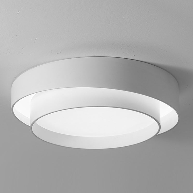 Acrylic Drum Shade Flush Lamp Nordic Style LED Ceiling Flush Mount Light for Bedroom Clearhalo 'Ceiling Lights' 'Close To Ceiling Lights' 'Lighting' 2629439