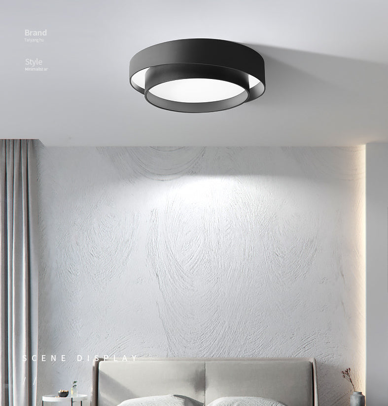 Acrylic Drum Shade Flush Lamp Nordic Style LED Ceiling Flush Mount Light for Bedroom Clearhalo 'Ceiling Lights' 'Close To Ceiling Lights' 'Lighting' 2629443