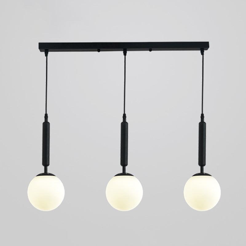 3 Lights Spherical Multi Light Pendant Creative Modern Glass Pendant for Clothing Store Clearhalo 'Ceiling Lights' 'Pendant Lights' 'Pendants' Lighting' options 2630050