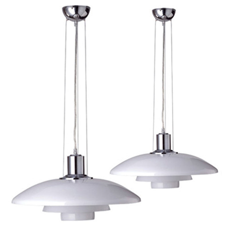 1 Light Flared Light Pendant Modern Simple Glass Hanging Lights for Restaurant Clearhalo 'Ceiling Lights' 'Pendant Lights' 'Pendants' Lighting' options 2630069