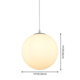 1 Light Round Ceiling Light Modern Simple White Glass Ceiling Fixture for Restaurant Clearhalo 'Ceiling Lights' 'Pendant Lights' 'Pendants' Lighting' 2630115