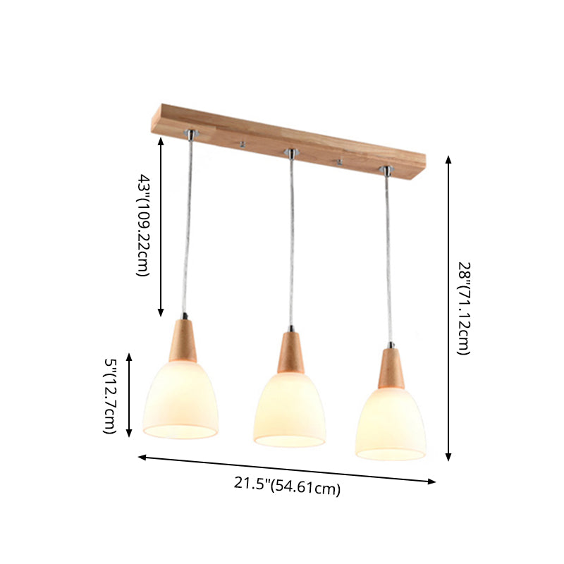 Cone Hanging Pendant Lights Modern Simple White Glass Pendant Ceiling Lights for Restaurant Clearhalo 'Ceiling Lights' 'Hogar' 'Iluminación' 'Lámparas Colgantes' 'Lámparas de Techo' 'Pendant Lights' 'Pendants' Lighting' 2630141