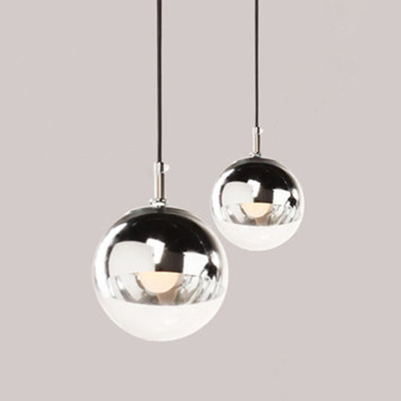 Globe Hanging Pendant Light Modern Simple Glass Pendant Light Fixtures for Restaurant Clearhalo 'Ceiling Lights' 'Pendant Lights' 'Pendants' Lighting' 2630180