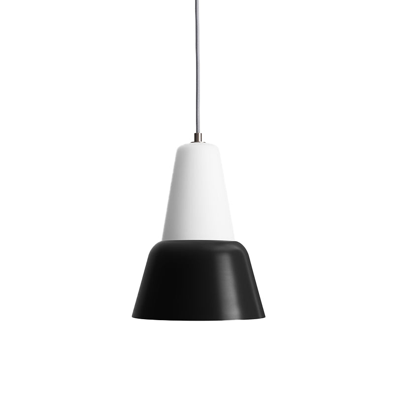 Cone Hanging Light Fixture Macaron Metal 1 Head 6.5"/10.5" Height Pink/Blue/Black Pendant Ceiling Light Clearhalo 'Ceiling Lights' 'Glass shade' 'Glass' 'Modern Pendants' 'Modern' 'Pendant Lights' 'Pendants' Lighting' 263076