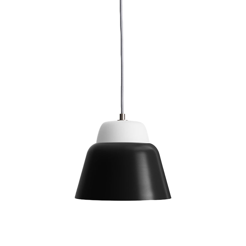 Cone Hanging Light Fixture Macaron Metal 1 Head 6.5"/10.5" Height Pink/Blue/Black Pendant Ceiling Light Clearhalo 'Ceiling Lights' 'Glass shade' 'Glass' 'Modern Pendants' 'Modern' 'Pendant Lights' 'Pendants' Lighting' 263081