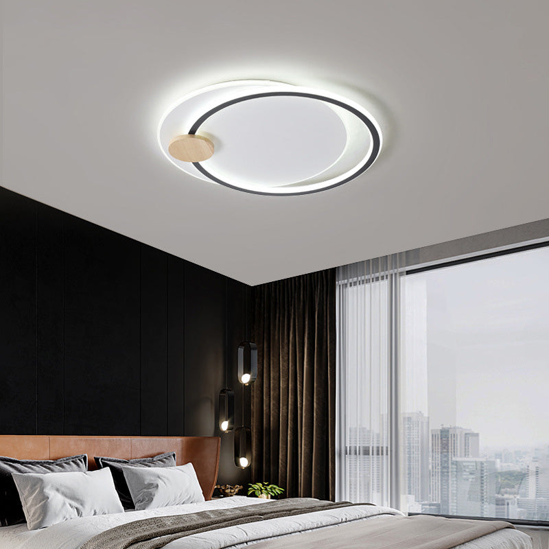 Circle Metal Flush Mount Ceiling Light Fixture Simple LED Close to Ceiling Lighting Clearhalo 'Ceiling Lights' 'Close To Ceiling Lights' 'Lighting' 2630859