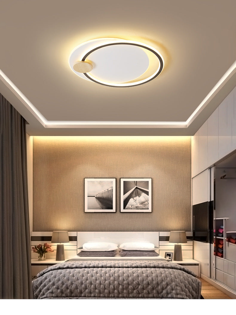 Circle Metal Flush Mount Ceiling Light Fixture Simple LED Close to Ceiling Lighting Clearhalo 'Ceiling Lights' 'Close To Ceiling Lights' 'Lighting' 2630868