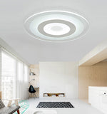 LED Bedroom Flush Mount Ceiling Light Fixture Simple White Flush Mount Lighting with Round Acrylic Shade Clearhalo 'Ceiling Lights' 'Close To Ceiling Lights' 'Lighting' 2630892