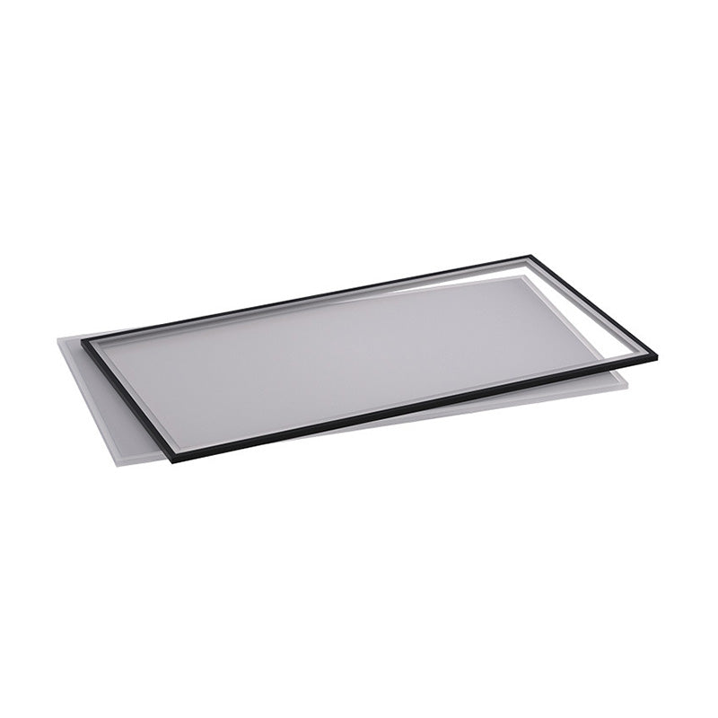 Metal Rectangular Flush Ceiling Light Fixture Simple LED Ceiling Lighting in Black-White Clearhalo 'Ceiling Lights' 'Close To Ceiling Lights' 'Lighting' 2630911