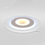 Round Acrylic Flush Ceiling Light Fixture Minimalist LED White Close to Ceiling Lighting Fixture Clearhalo 'Ceiling Lights' 'Close To Ceiling Lights' 'Lighting' 2630918