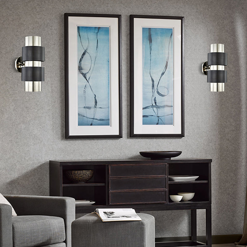 Cylindrical Bedroom Wall Mounted Lamp Colonialism Metal Single Light Gold/Silver Wall Lighting Sconce Clearhalo 'Wall Lamps & Sconces' 'Wall Lights' Lighting' 264494