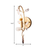 Bare Bulb Wall Sconce Lighting with Curved Arm Modern Metal 1 Light Sconce Light Fixture in Brass Clearhalo 'Wall Lamps & Sconces' 'Wall Lights' Lighting' 265366