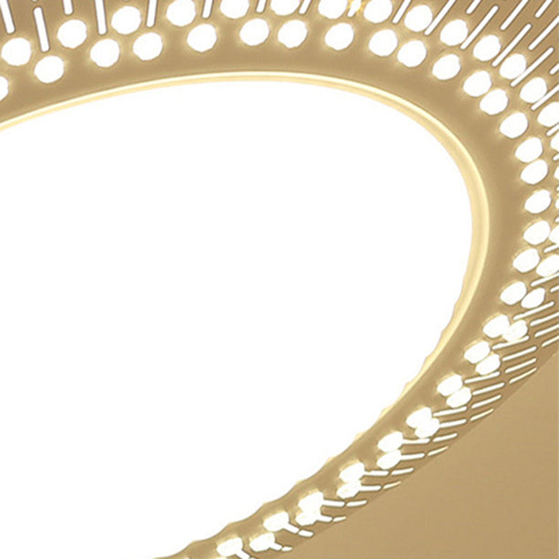 White Round Flush Mount Fixture Simple Acrylic 21"/25" W LED Bedroom Flush Light in White/3 Color Light Clearhalo 'Ceiling Lights' 'Close To Ceiling Lights' 'Close to ceiling' 'Flush mount' Lighting' 267624