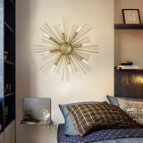 Sputnik Wall Sconce Contemporary Metal 8-Head Gold Finish Wall Mounted Light Fixture Clearhalo 'Wall Lamps & Sconces' 'Wall Lights' Lighting' 268378