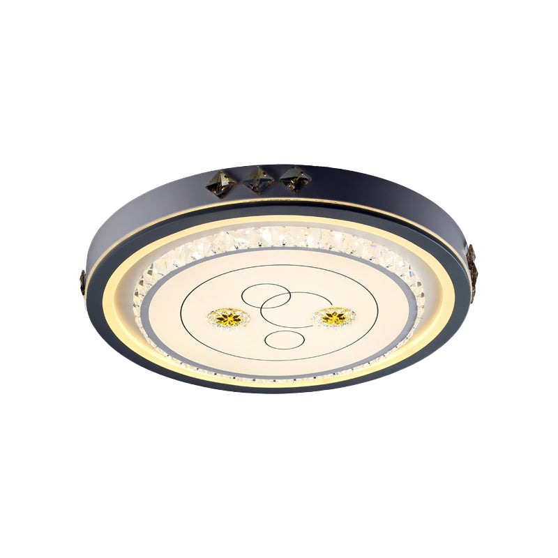 Round/Square/Rectangle LED Ceiling Light Contemporary Acrylic White Flush Mount in Remote Control Stepless Dimming/3 Color Light Clearhalo 'Ceiling Lights' 'Close To Ceiling Lights' 'Close to ceiling' 'Flush mount' Lighting' 269130