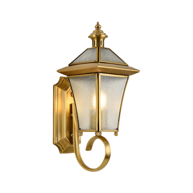 Birdcage Metal Wall Sconce Traditional 1 Bulb 14"/15" H Brass Foyer Wall Mounted Light Fixture Clearhalo 'Wall Lamps & Sconces' 'Wall Lights' Lighting' 274226