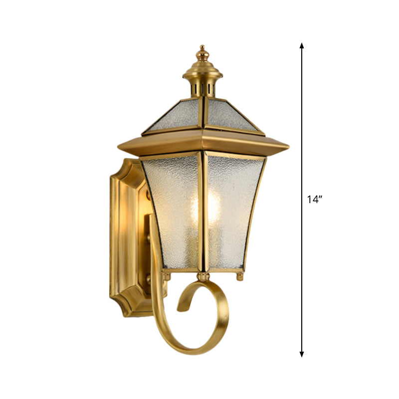 Birdcage Metal Wall Sconce Traditional 1 Bulb 14"/15" H Brass Foyer Wall Mounted Light Fixture Clearhalo 'Wall Lamps & Sconces' 'Wall Lights' Lighting' 274227