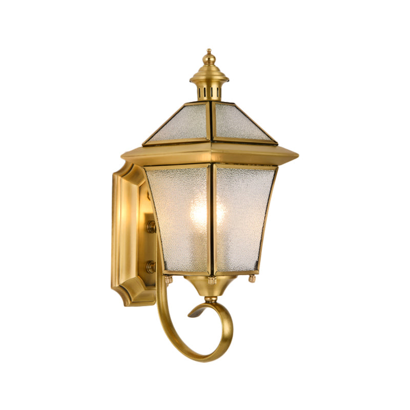 Birdcage Metal Wall Sconce Traditional 1 Bulb 14"/15" H Brass Foyer Wall Mounted Light Fixture Clearhalo 'Wall Lamps & Sconces' 'Wall Lights' Lighting' 274231