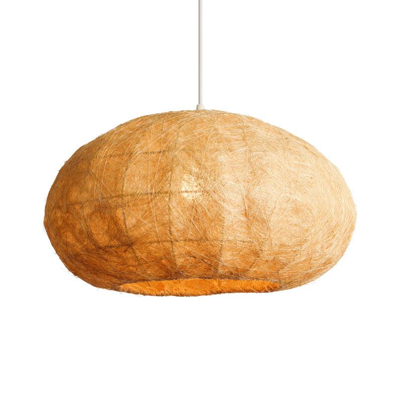 Asian 1 Bulb Ceiling Light Wood Lantern Pendant Light Fixture with Bamboo Shade Clearhalo 'Ceiling Lights' 'Modern Pendants' 'Modern' 'Pendant Lights' 'Pendants' Lighting' 274815