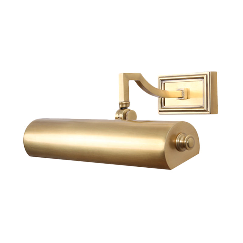 Metal Gold/Black Vanity Wall Light Linear 2 Bulbs Traditional Wall Lighting Fixture for Bathroom Clearhalo 'Vanity Lights' 'Wall Lights' Lighting' 275876