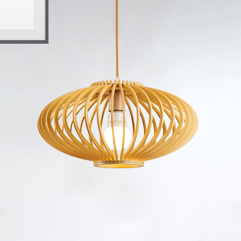 Black/Yellow Laser Cut Hanging Lamp Contemporary 1 Head Wood Ceiling Pendant Light for Restaurant Wood Clearhalo 'Ceiling Lights' 'Modern Pendants' 'Modern' 'Pendant Lights' 'Pendants' Lighting' 276274