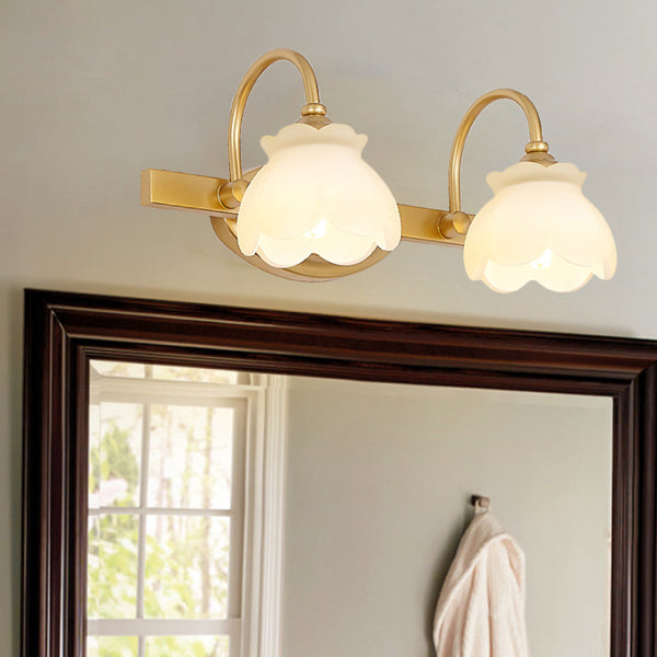 Blossom Bathroom Vanity Mirror Light Traditional Metal LED 2 3 4