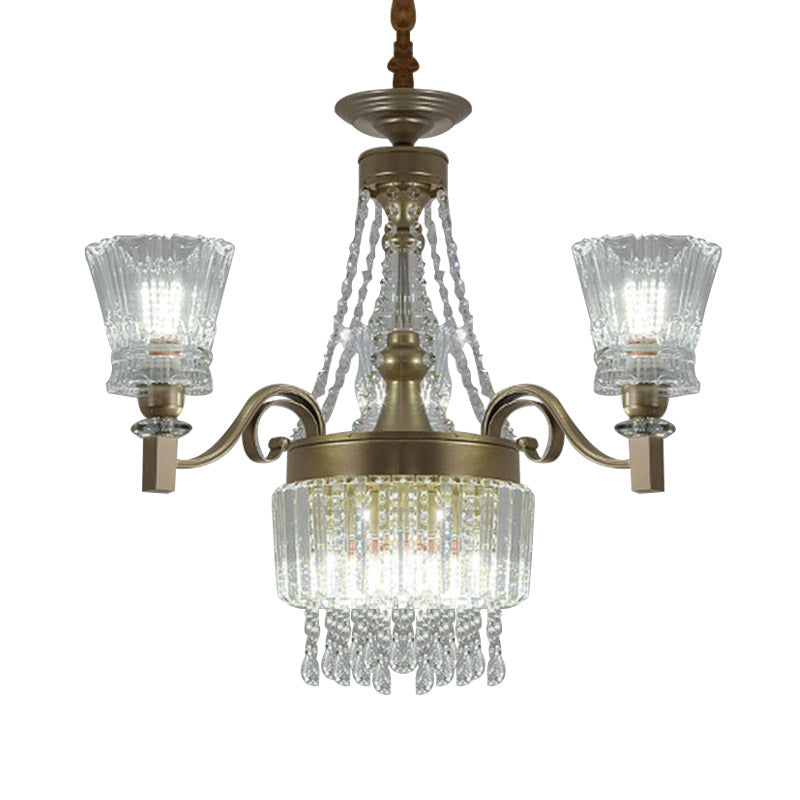 Sputnik Ceiling Chandelier Contemporary Crystal 11/13/15 Heads 37.5"/40.5"/41" Wide Satin Brass Hanging Light Clearhalo 'Ceiling Lights' 'Chandeliers' 'Modern Chandeliers' 'Modern' Lighting' 280697