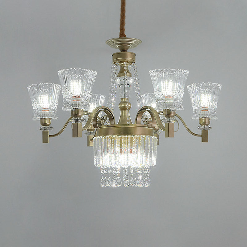 Sputnik Ceiling Chandelier Contemporary Crystal 11/13/15 Heads 37.5"/40.5"/41" Wide Satin Brass Hanging Light Clearhalo 'Ceiling Lights' 'Chandeliers' 'Modern Chandeliers' 'Modern' Lighting' 280701