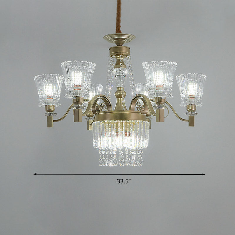 Sputnik Ceiling Chandelier Contemporary Crystal 11/13/15 Heads 37.5"/40.5"/41" Wide Satin Brass Hanging Light Clearhalo 'Ceiling Lights' 'Chandeliers' 'Modern Chandeliers' 'Modern' Lighting' 280702