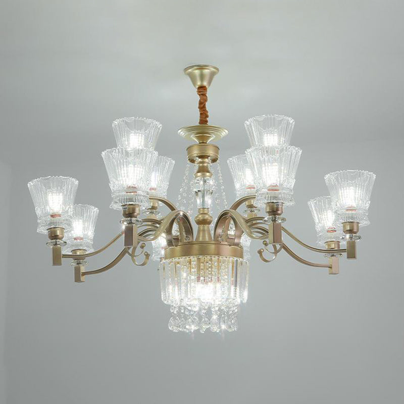 Sputnik Ceiling Chandelier Contemporary Crystal 11/13/15 Heads 37.5"/40.5"/41" Wide Satin Brass Hanging Light Clearhalo 'Ceiling Lights' 'Chandeliers' 'Modern Chandeliers' 'Modern' Lighting' 280711