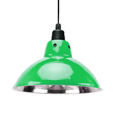 13"/16.5" Width Dome Dining Table Ceiling Pendant Industrial Stainless Steel 1 Head Black/Gray Hanging Pendant Lighting Green Clearhalo 'Art Deco Pendants' 'Black' 'Cast Iron' 'Ceiling Lights' 'Ceramic' 'Crystal' 'Industrial Pendants' 'Industrial' 'Metal' 'Middle Century Pendants' 'Pendant Lights' 'Pendants' 'Rustic Pendants' 'Tiffany' Lighting' 2811