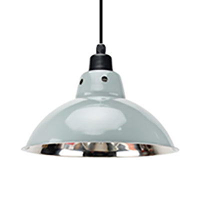 13"/16.5" Width Dome Dining Table Ceiling Pendant Industrial Stainless Steel 1 Head Black/Gray Hanging Pendant Lighting Grey Clearhalo 'Art Deco Pendants' 'Black' 'Cast Iron' 'Ceiling Lights' 'Ceramic' 'Crystal' 'Industrial Pendants' 'Industrial' 'Metal' 'Middle Century Pendants' 'Pendant Lights' 'Pendants' 'Rustic Pendants' 'Tiffany' Lighting' 2814