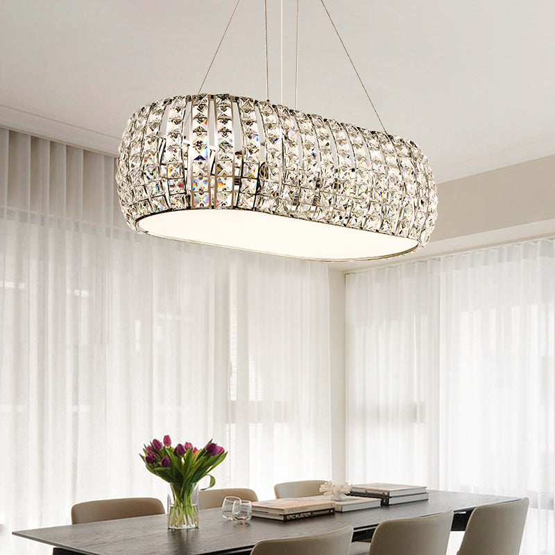 Laser Cut Ceiling Chandelier Tradition Clear Crystal 6 Heads Gold Suspension Pendant Light Clearhalo 'Ceiling Lights' 'Chandeliers' Lighting' options 282012