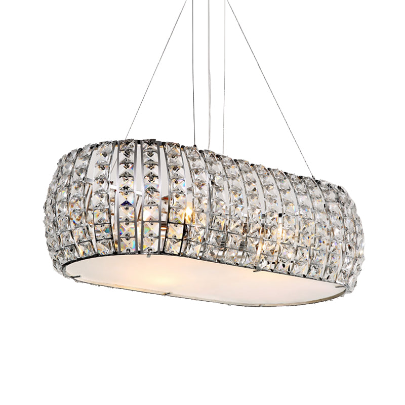 Laser Cut Ceiling Chandelier Tradition Clear Crystal 6 Heads Gold Suspension Pendant Light Clearhalo 'Ceiling Lights' 'Chandeliers' Lighting' options 282013