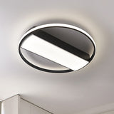 Rectangle Flush Mount Fixture Modern Acrylic Black/White 16"/20"/24" Wide LED Ceiling Light for Stairway Black Clearhalo 'Ceiling Lights' 'Close To Ceiling Lights' 'Close to ceiling' 'Flush mount' Lighting' 286940