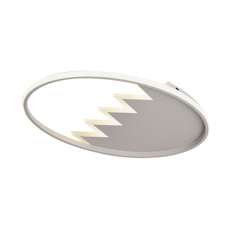 22"/26" Wide Round Ceiling Light Contemporary Acrylic Black/White LED Flush Mount Fixture, Warm/White Light/Remote Control Stepless Dimming Clearhalo 'Ceiling Lights' 'Close To Ceiling Lights' 'Close to ceiling' 'Flush mount' Lighting' 286991