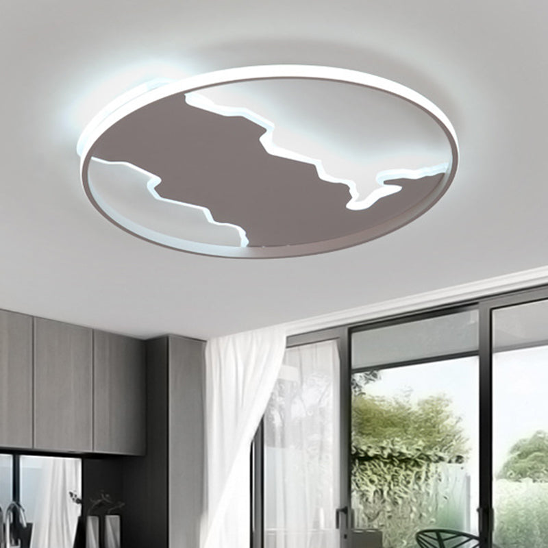 Simple Style Circle Flush Light Fixture Acrylic Bedroom LED Ceiling Mounted Light in White, 16.5"/20.5" Wide White Clearhalo 'Ceiling Lights' 'Close To Ceiling Lights' 'Close to ceiling' 'Flush mount' Lighting' 287909