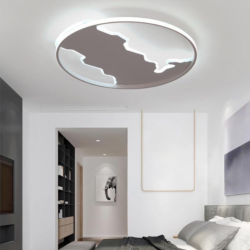 Simple Style Circle Flush Light Fixture Acrylic Bedroom LED Ceiling Mounted Light in White, 16.5"/20.5" Wide Clearhalo 'Ceiling Lights' 'Close To Ceiling Lights' 'Close to ceiling' 'Flush mount' Lighting' 287911