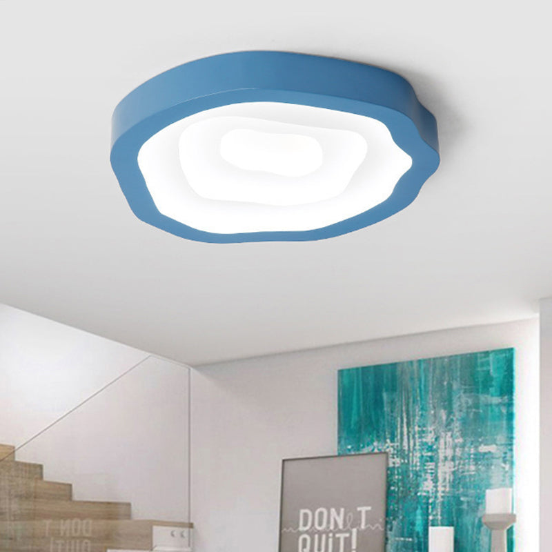 Cloud Acrylic Flushmount Contemporary LED Black/Yellow/Blue Ceiling Light Fixture in Warm/White Light/Third Gear Clearhalo 'Ceiling Lights' 'Close To Ceiling Lights' 'Close to ceiling' 'Flush mount' Lighting' 289109