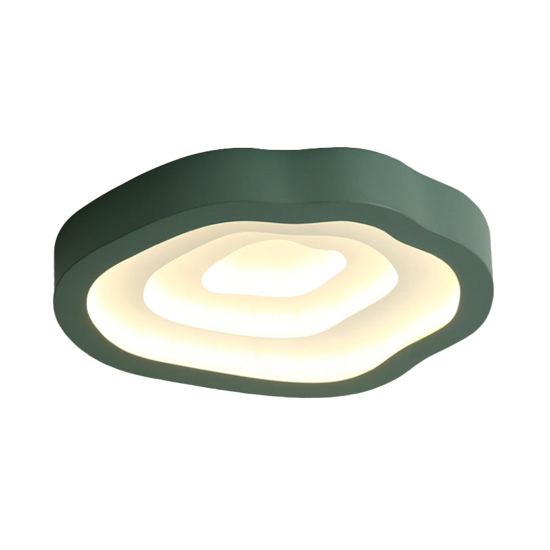 Cloud Acrylic Flushmount Contemporary LED Black/Yellow/Blue Ceiling Light Fixture in Warm/White Light/Third Gear Clearhalo 'Ceiling Lights' 'Close To Ceiling Lights' 'Close to ceiling' 'Flush mount' Lighting' 289115