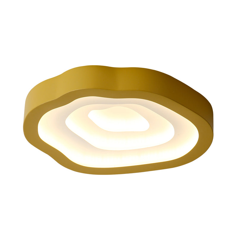 Cloud Acrylic Flushmount Contemporary LED Black/Yellow/Blue Ceiling Light Fixture in Warm/White Light/Third Gear Clearhalo 'Ceiling Lights' 'Close To Ceiling Lights' 'Close to ceiling' 'Flush mount' Lighting' 289119