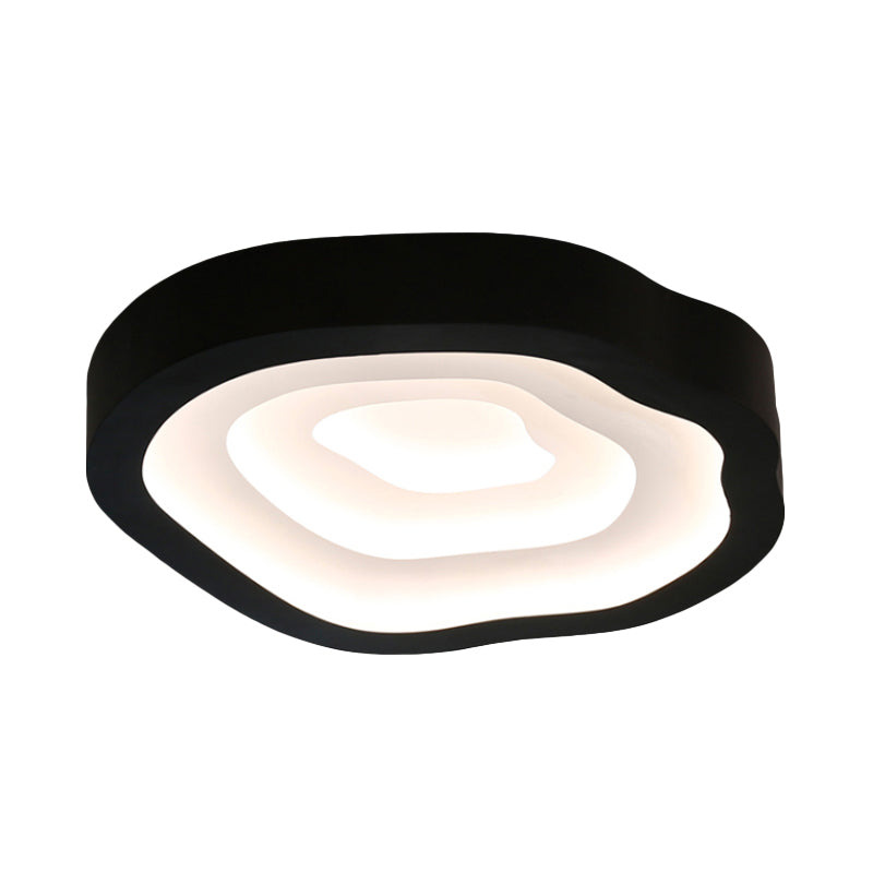 Cloud Acrylic Flushmount Contemporary LED Black/Yellow/Blue Ceiling Light Fixture in Warm/White Light/Third Gear Clearhalo 'Ceiling Lights' 'Close To Ceiling Lights' 'Close to ceiling' 'Flush mount' Lighting' 289123