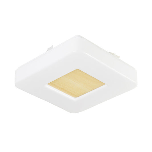 Square Flush Light Modernism Acrylic 8"/14.5"/18.5" Wide LED White Ceiling Mounted Fixture in Warm/White Light Clearhalo 'Ceiling Lights' 'Close To Ceiling Lights' 'Close to ceiling' 'Flush mount' Lighting' 289592