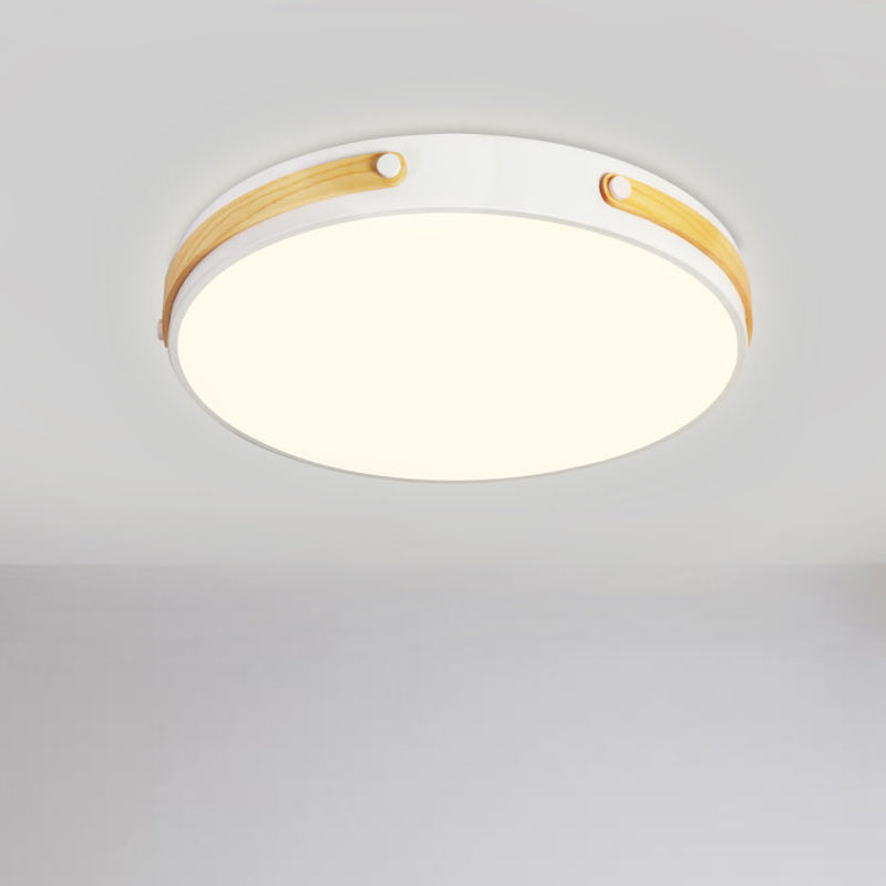 Circular Flushmount Modernist Acrylic Brown/Light Brown/Red Brown LED Close to Ceiling Lamp in Warm/White Light, 16"/21.5" Wide Light Brown Clearhalo 'Ceiling Lights' 'Close To Ceiling Lights' 'Close to ceiling' Lighting' 289821