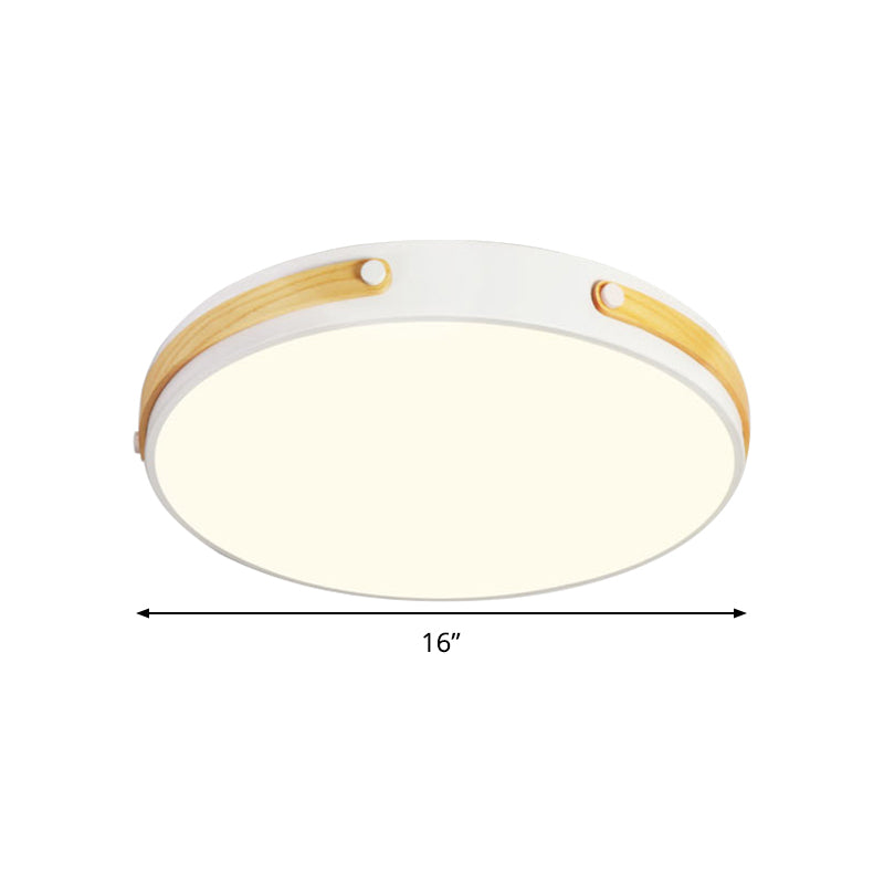 Circular Flushmount Modernist Acrylic Brown/Light Brown/Red Brown LED Close to Ceiling Lamp in Warm/White Light, 16"/21.5" Wide Clearhalo 'Ceiling Lights' 'Close To Ceiling Lights' 'Close to ceiling' Lighting' 289825