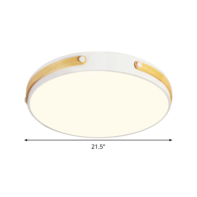 Circular Flushmount Modernist Acrylic Brown/Light Brown/Red Brown LED Close to Ceiling Lamp in Warm/White Light, 16"/21.5" Wide Clearhalo 'Ceiling Lights' 'Close To Ceiling Lights' 'Close to ceiling' Lighting' 289826